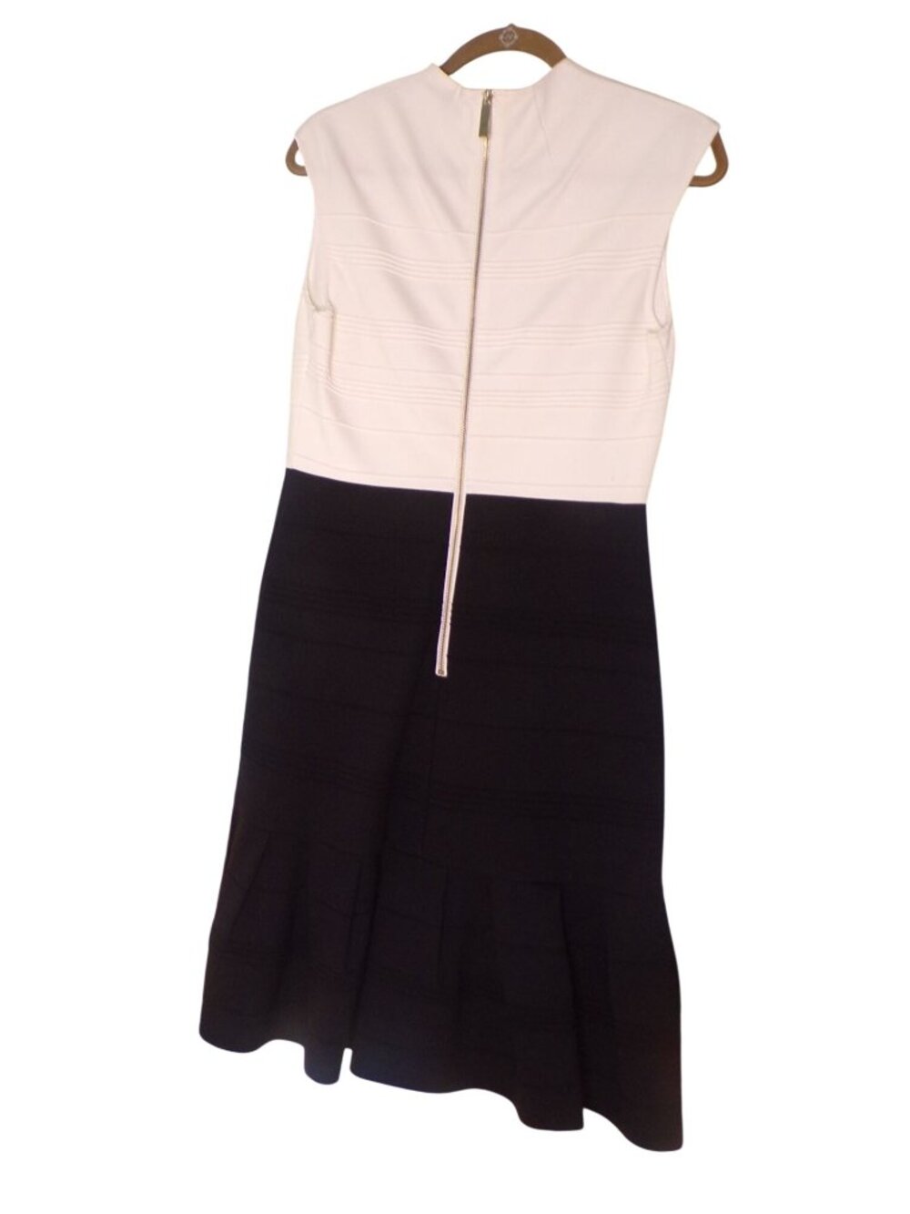TED BAKER Colorblock Sleeveless Skater Dress 8 EUC - Picture 9 of 12
